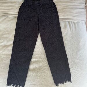 Jcrew black lace pants